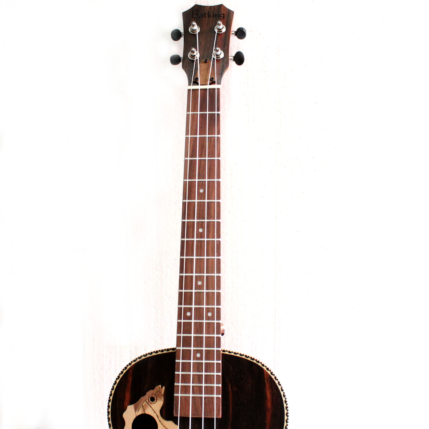 30 Inch All Blackwood Baritone Acoustic Electric Ukulele With Truss Rod with EQ with Gig Bag