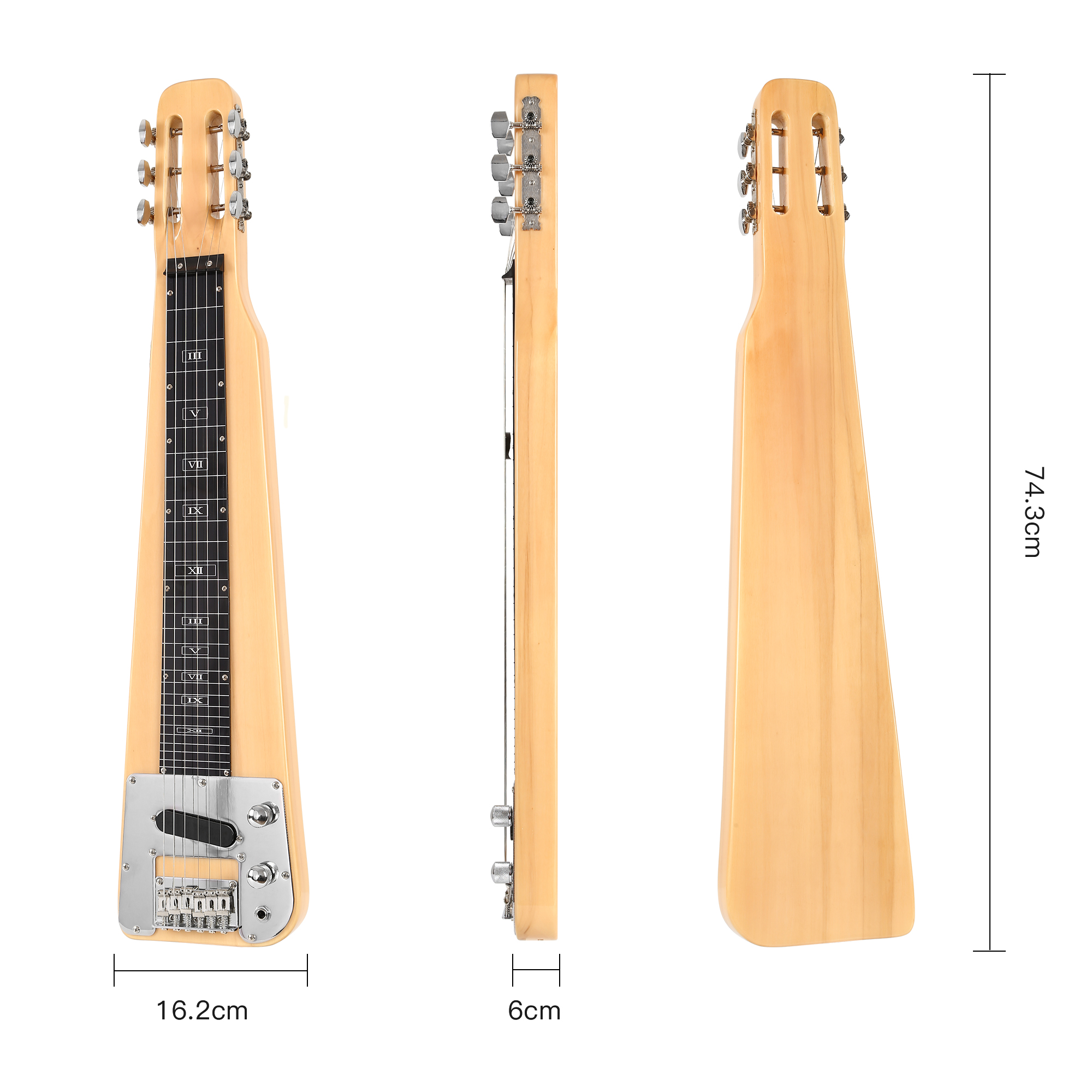 6 STRING ELECTRIC LAP STEEL GUITAR(LAP02)