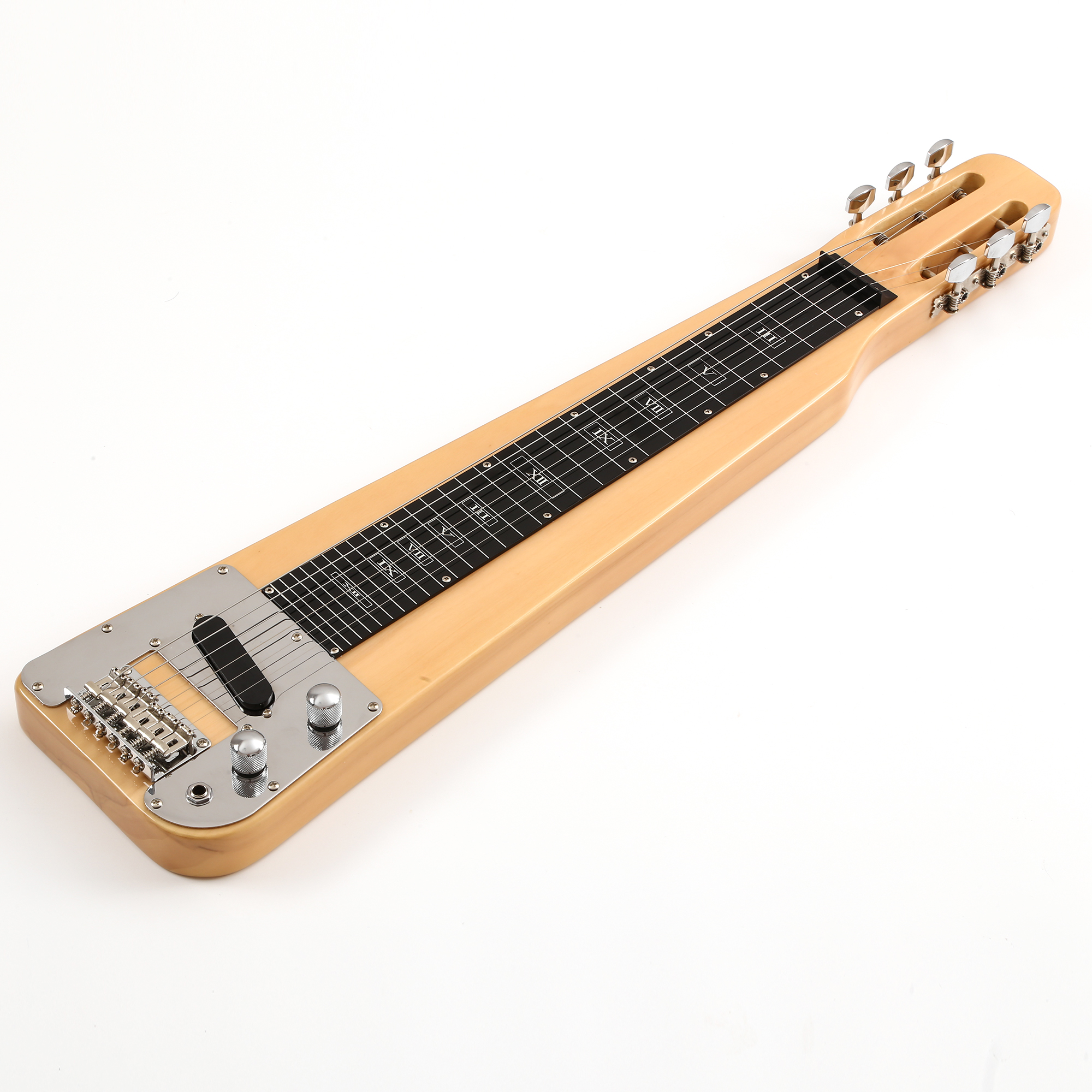 Batking Lap Steel Guitar 6 String Slotted Head Stock Electric Slide Steel  Guitar