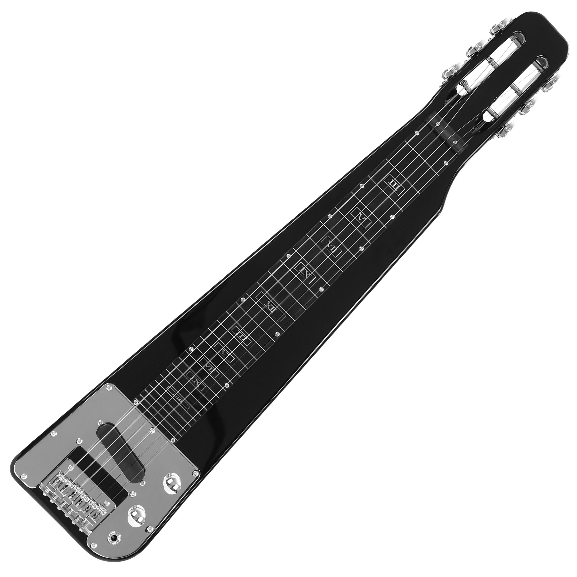 6 STRING BLACK ELECTRIC LAP STEEL GUITAR(LAP01)