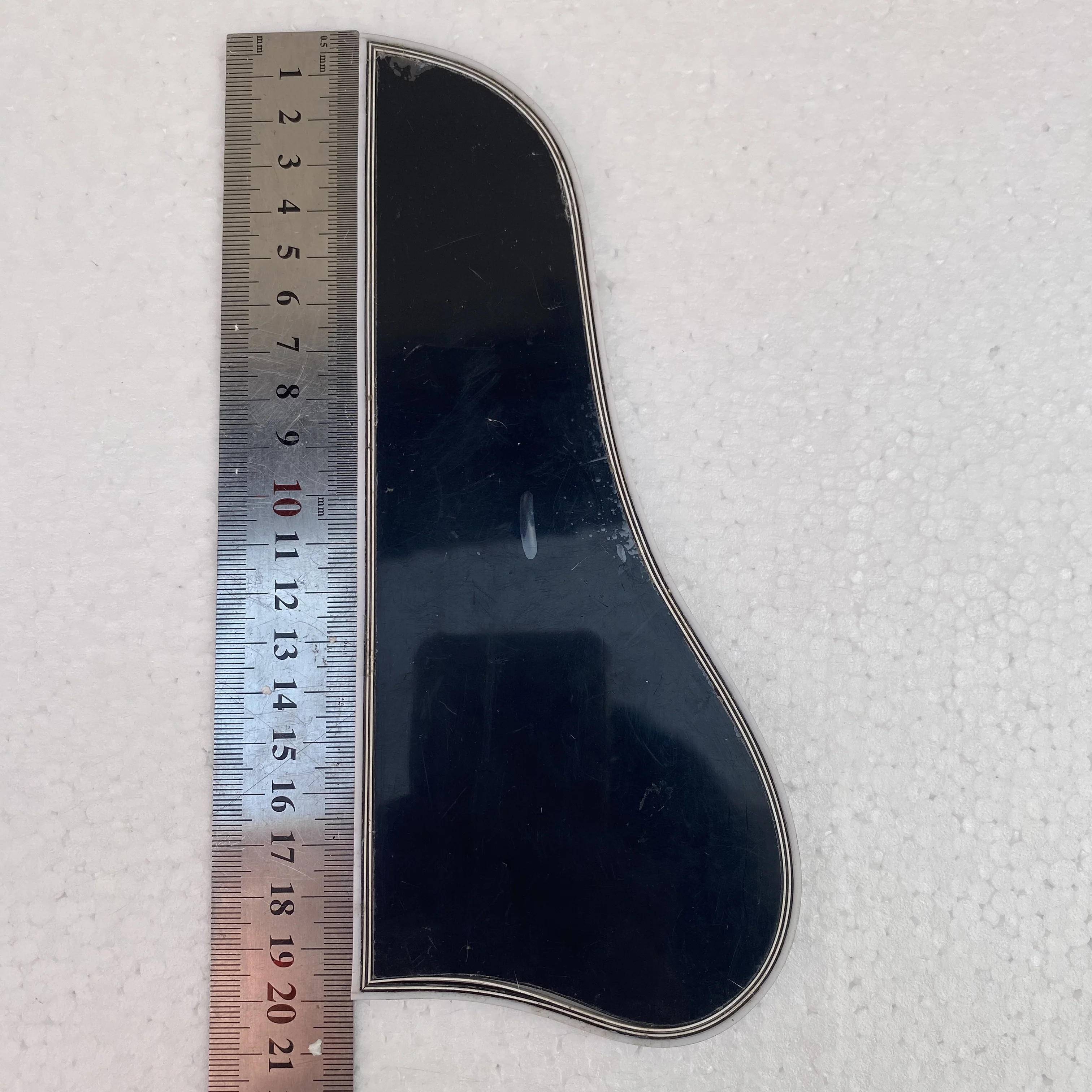 Pickguard Black 3 Ply SHORT for electric Guitar