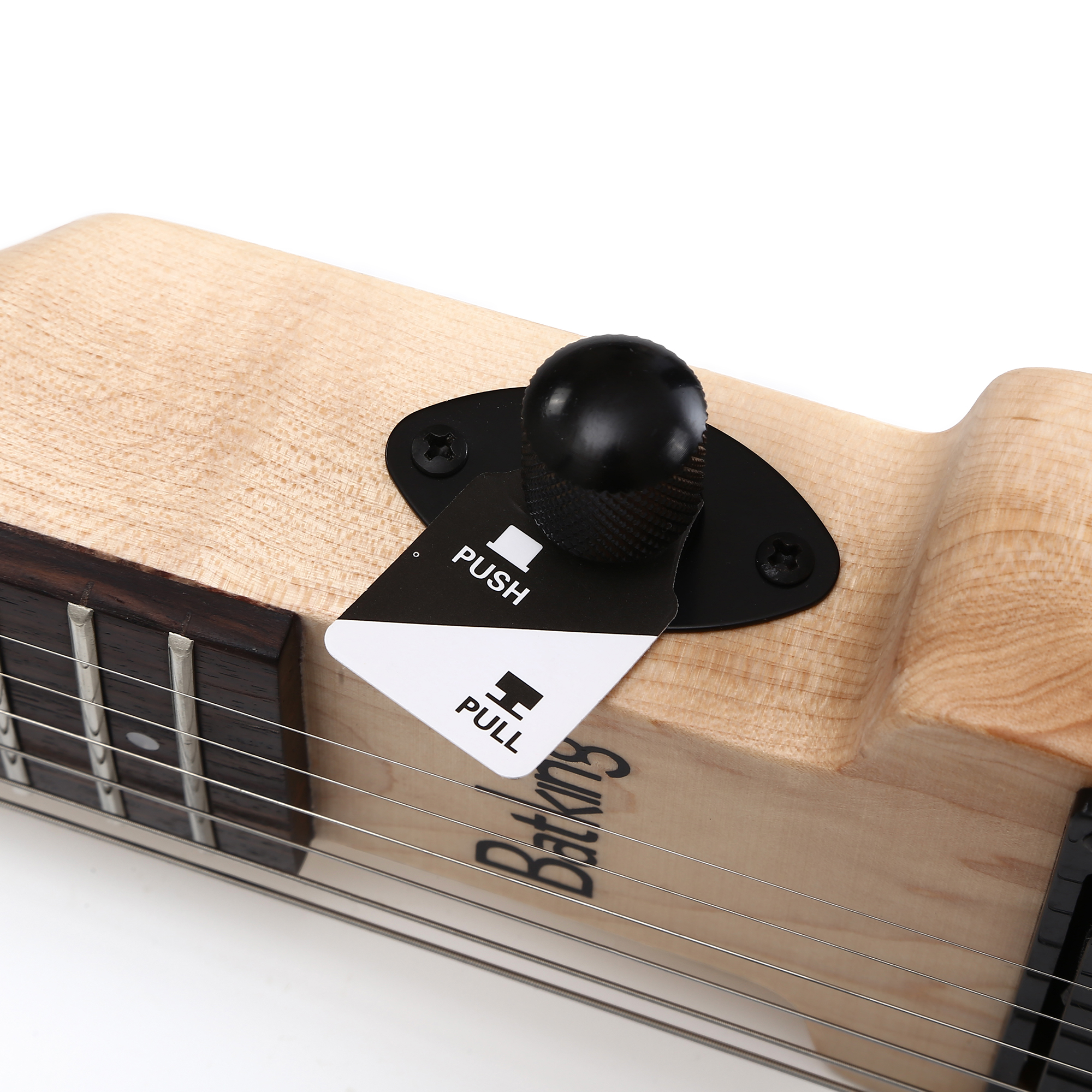 Electric Mini Travel Headless Guitar With Tremolo Canadian Maple Body With Padded Bag Push Pull Switch(TGH 07)