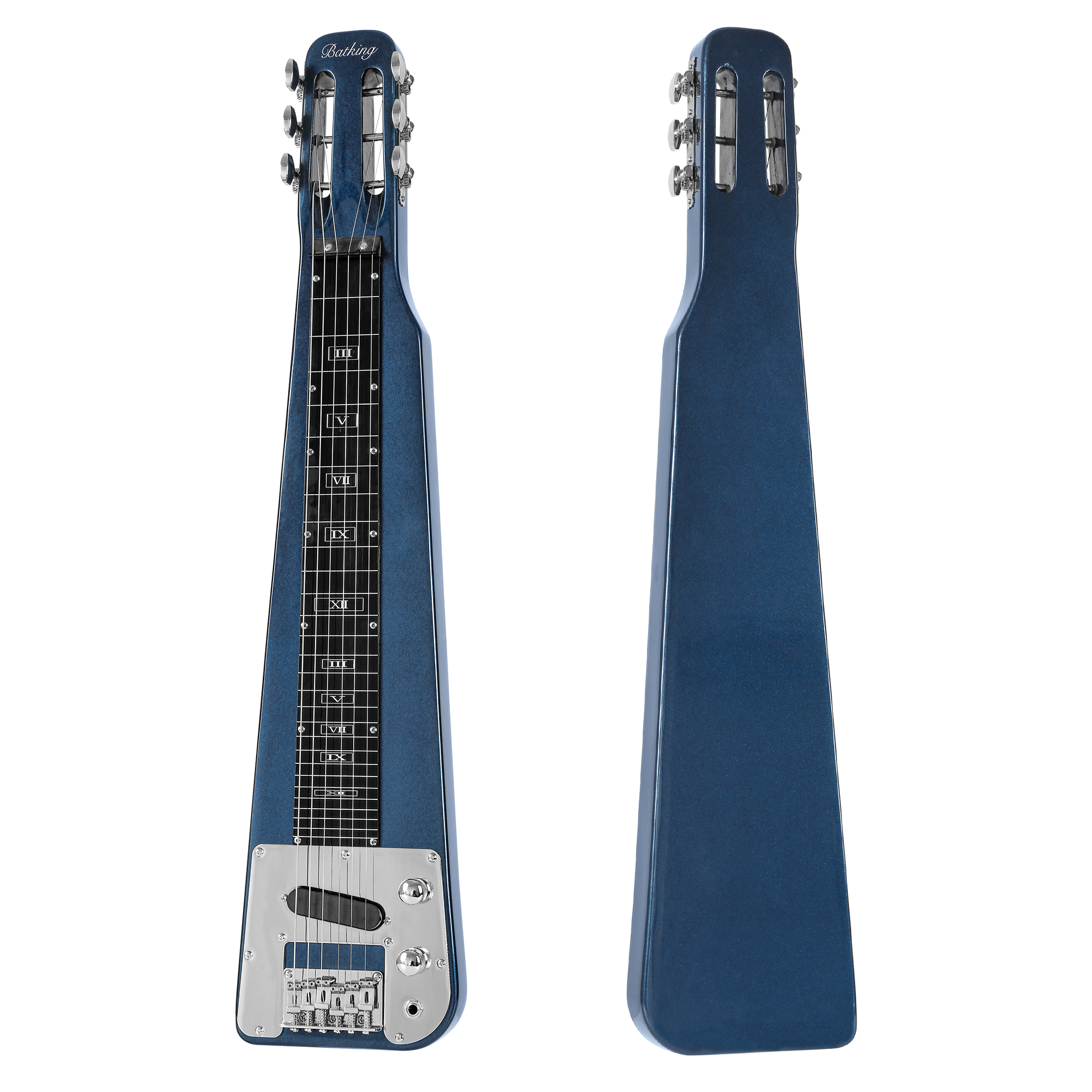 6 STRING DARK BLUE ELECTRIC LAP STEEL GUITAR(LAP05)
