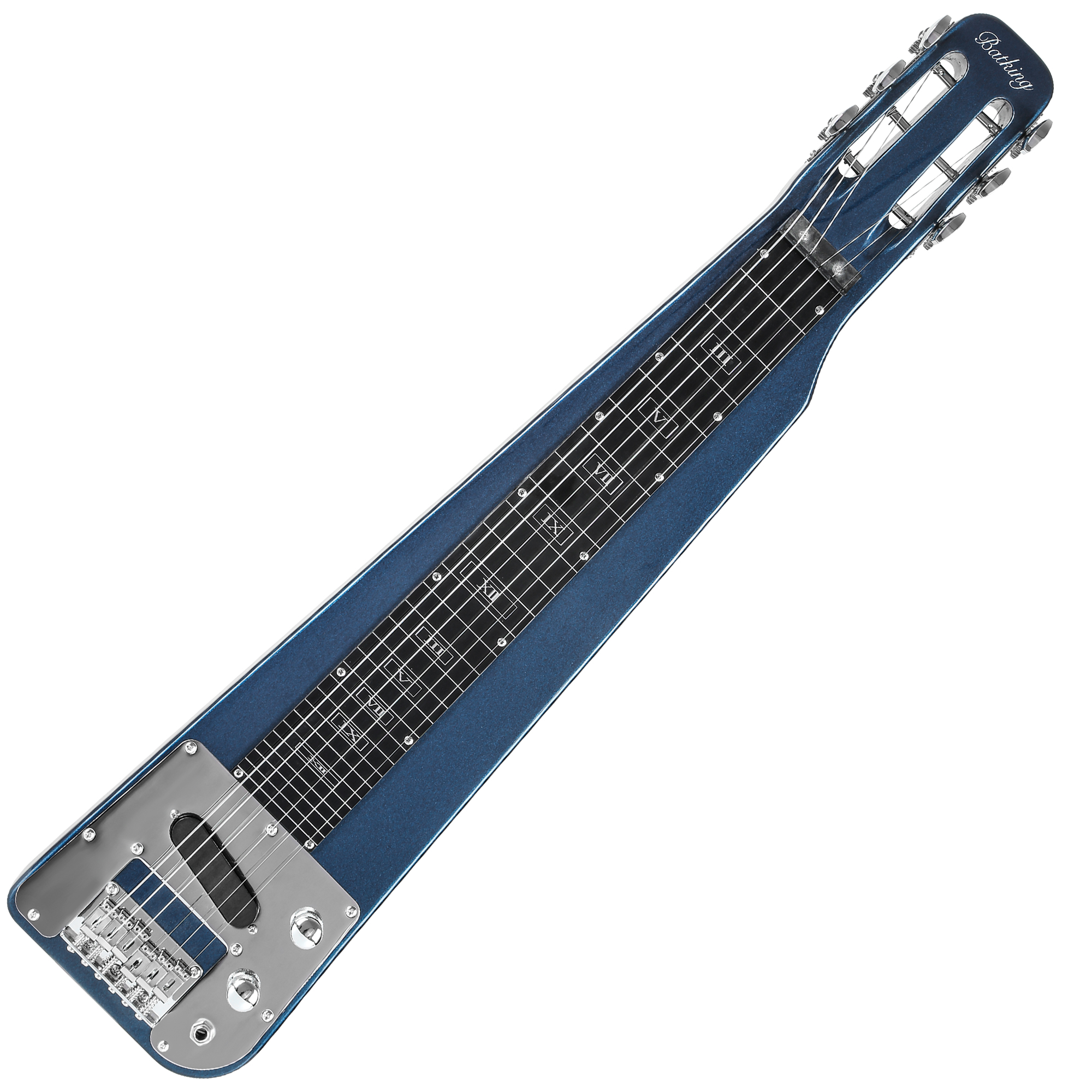 6 STRING DARK BLUE ELECTRIC LAP STEEL GUITAR(LAP05)