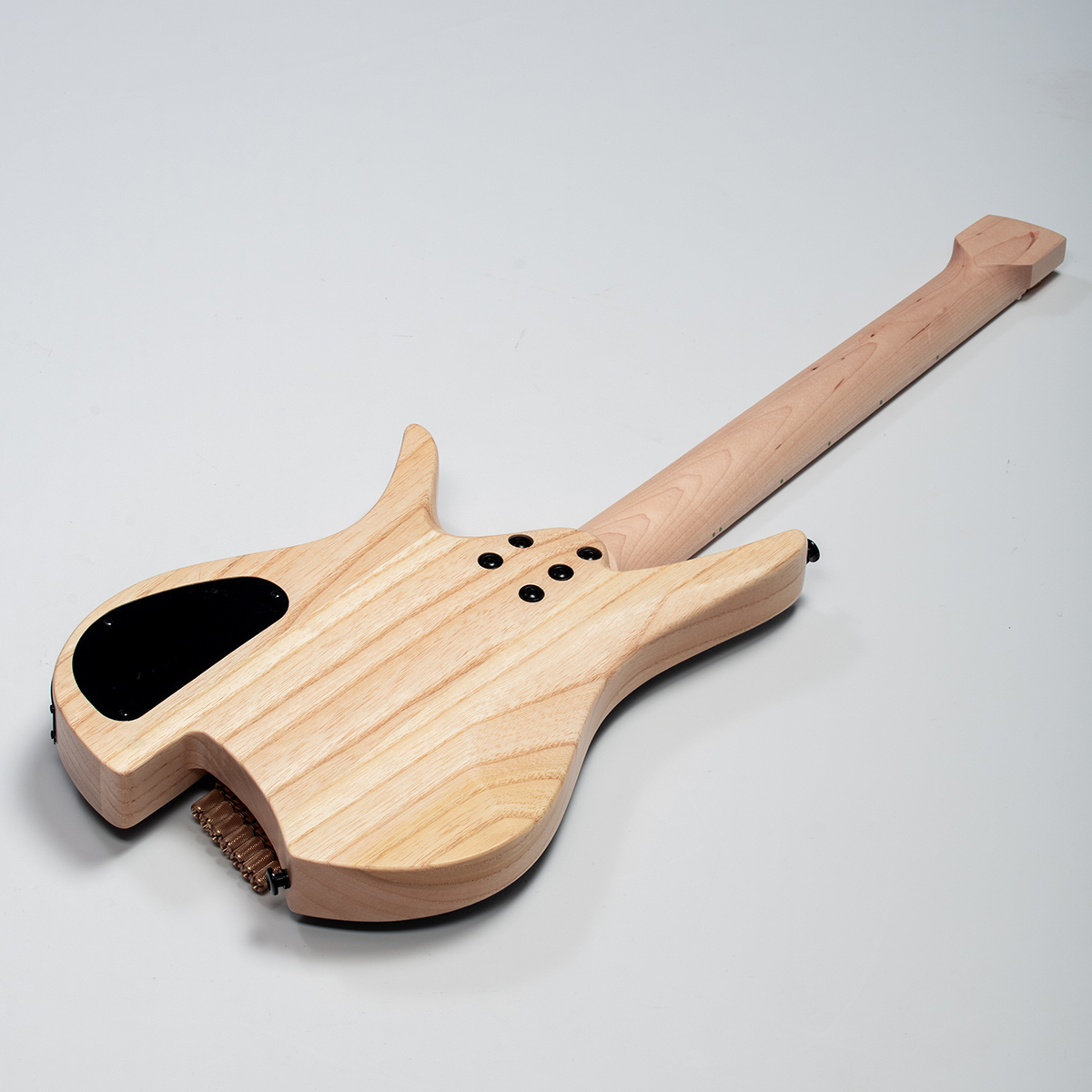Batking 8 String Fanned Fret Headless Electric Travel Guitar with Multiscale Birdeyes Fingerboard Of Luminous Inlay(HF12)