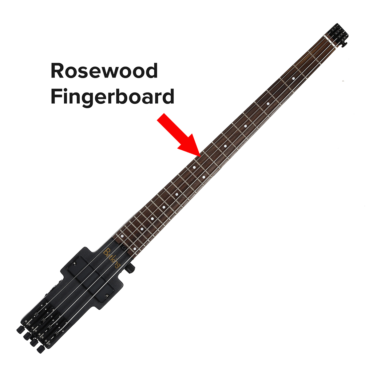 Lefthand Travel Bass Guitar Electric Headless Bass 4 Strings Electric Bass with Gigbag(TBH05)