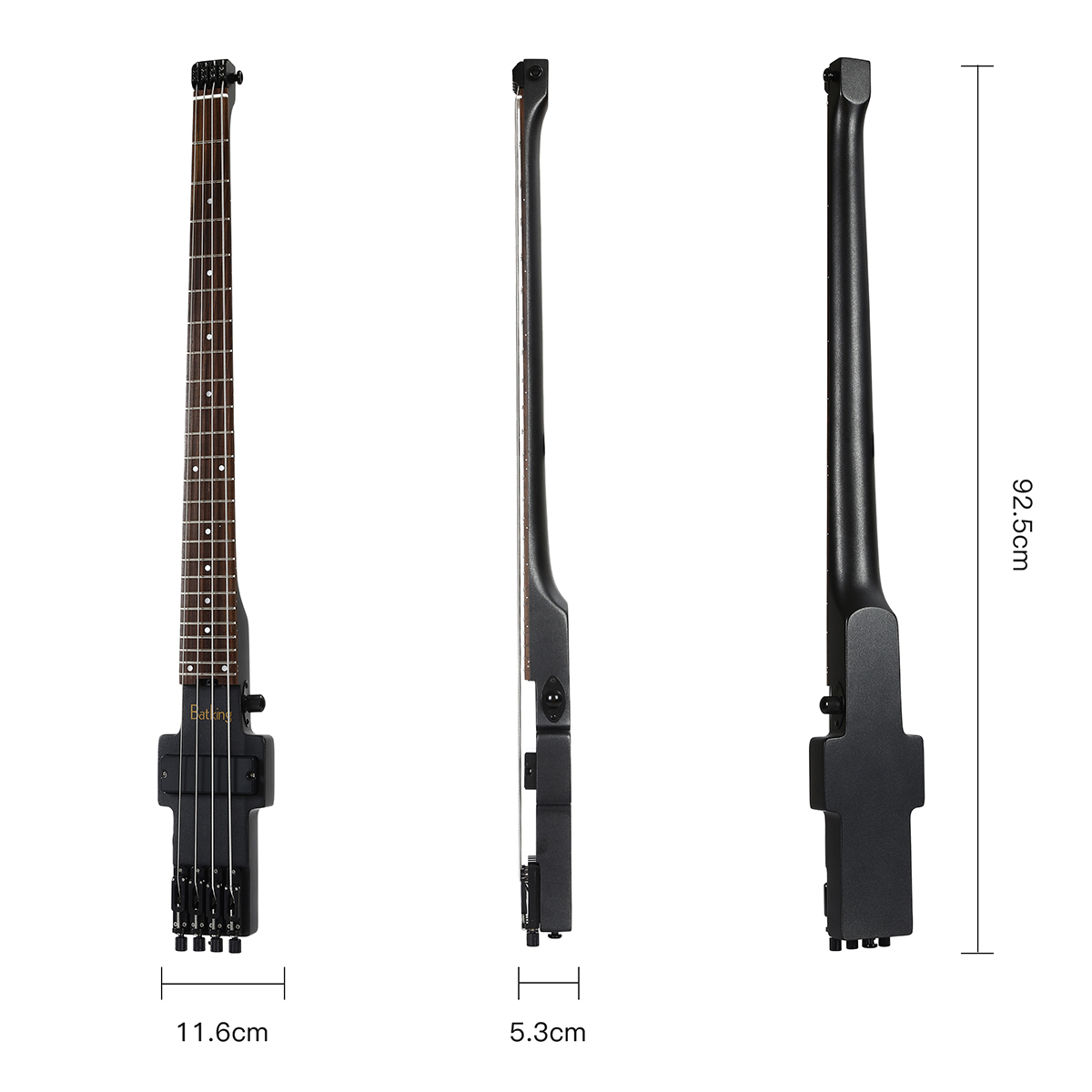 Lefthand Travel Bass Guitar Electric Headless Bass 4 Strings Electric Bass with Gigbag(TBH05)