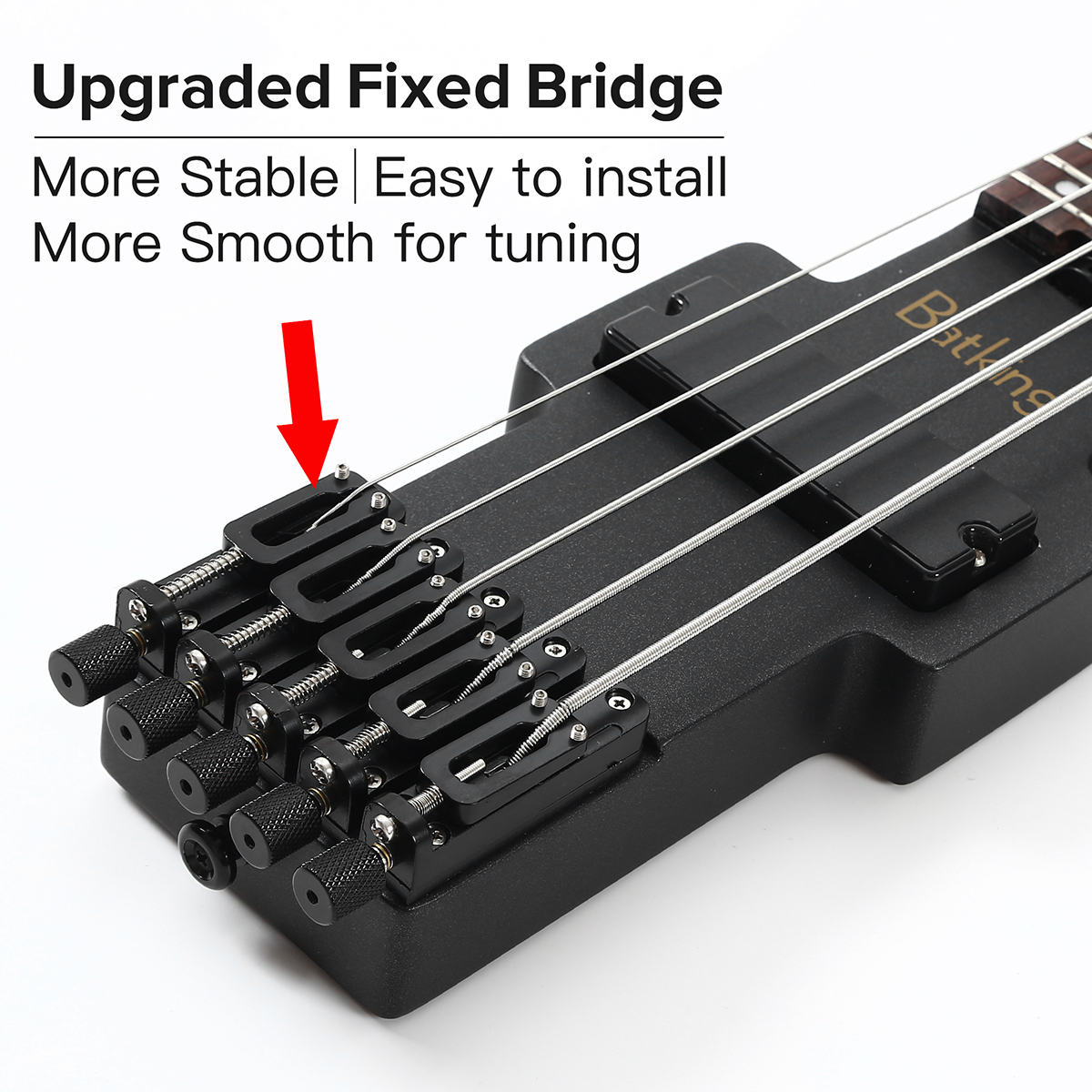 Lefthand Travel Bass Guitar Electric Headless Bass 5 Strings Electric Bass with Gigbag(TBH06)