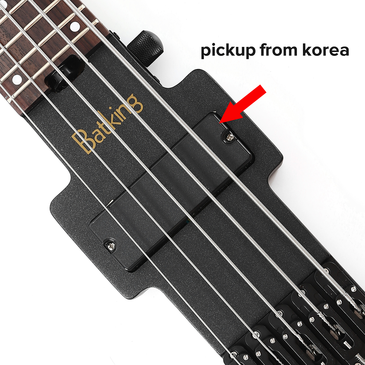Lefthand Travel Bass Guitar Electric Headless Bass 5 Strings Electric Bass with Gigbag(TBH06)