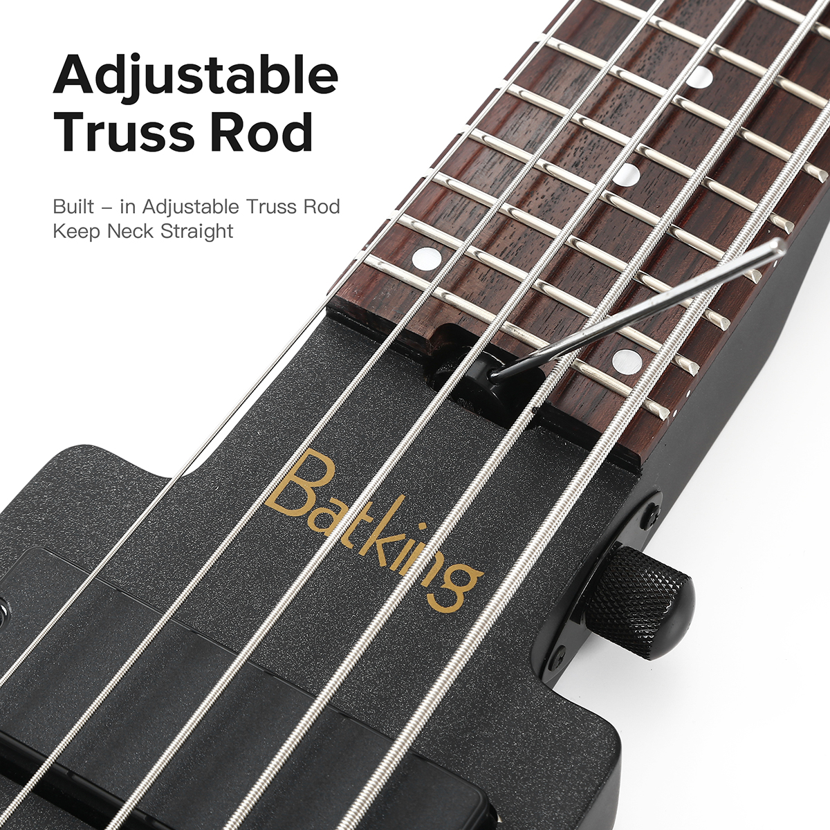 Lefthand Travel Bass Guitar Electric Headless Bass 5 Strings Electric Bass with Gigbag(TBH06)