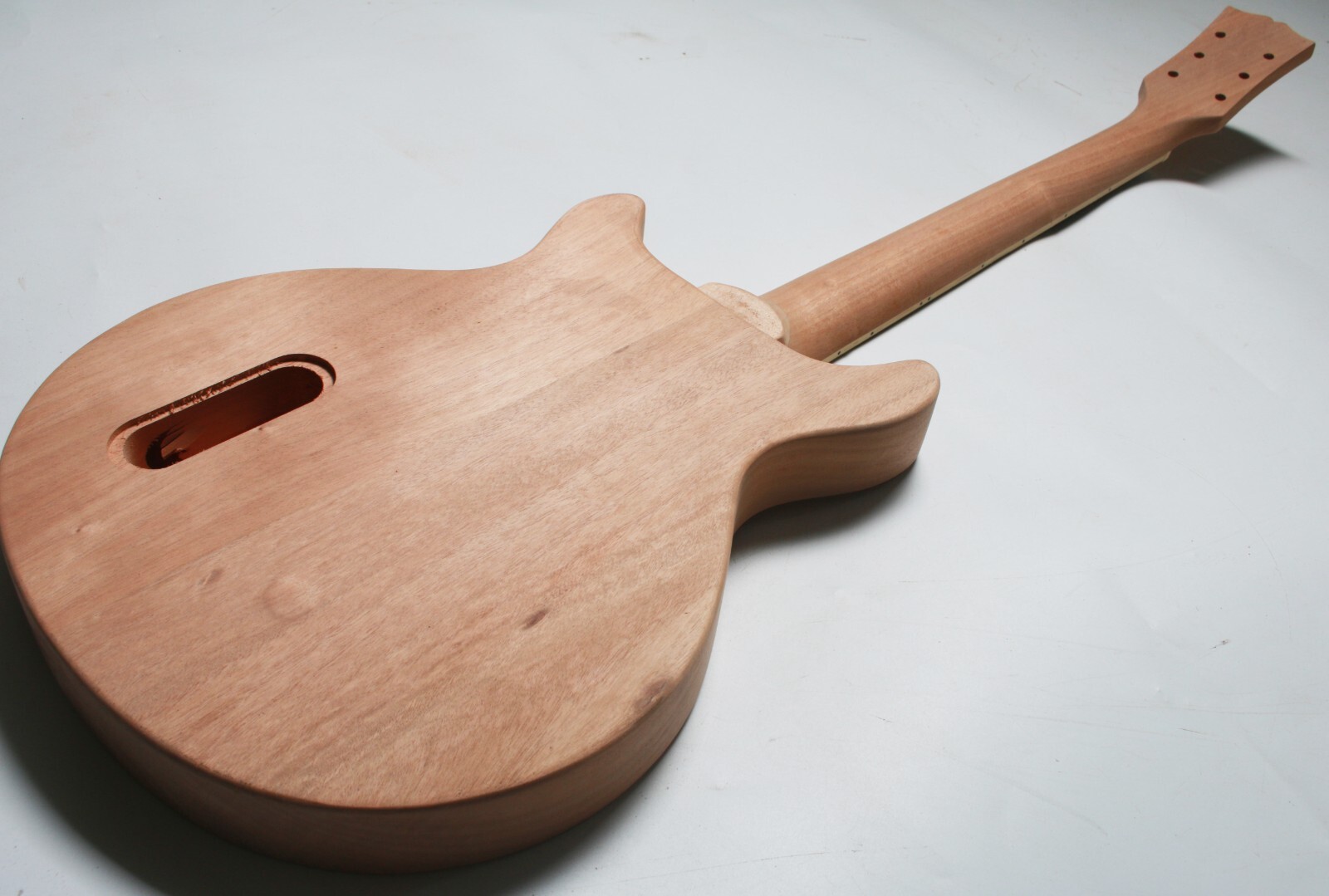 MUSOO Guitar DIY Kit Project Guitars LP Junior Double Cut Builder Guitar DIY Kit