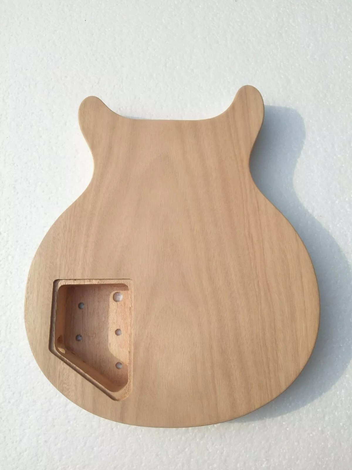 New Brand double cutaway project unfinish guitar kit with nibs on fret by CNC