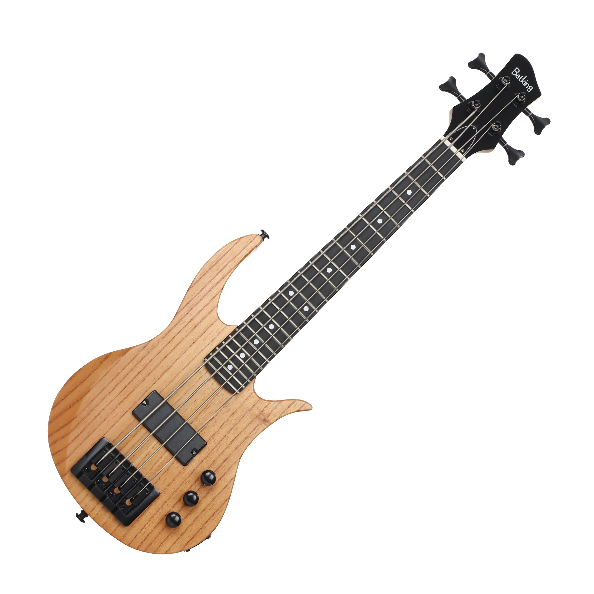 Batking Mini Ukulele Bass Electric Ubass 4 String Fretted Bass Ukelele