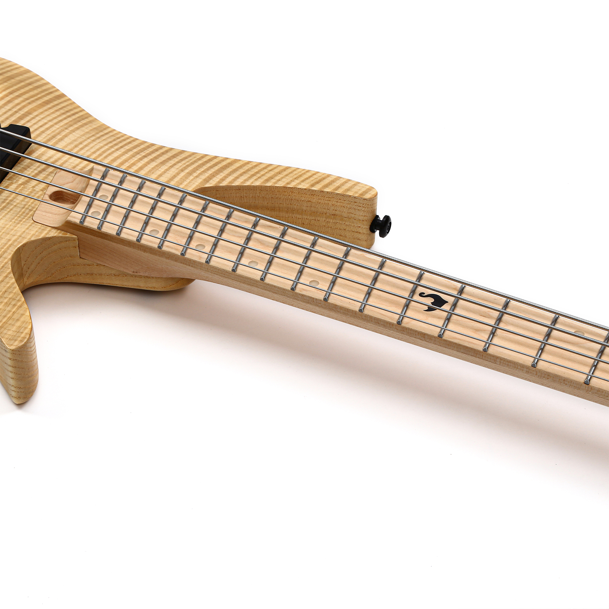 Batking Electric Bass Guitar Headless 4 String Fanned Fret Electric Bass Guitar