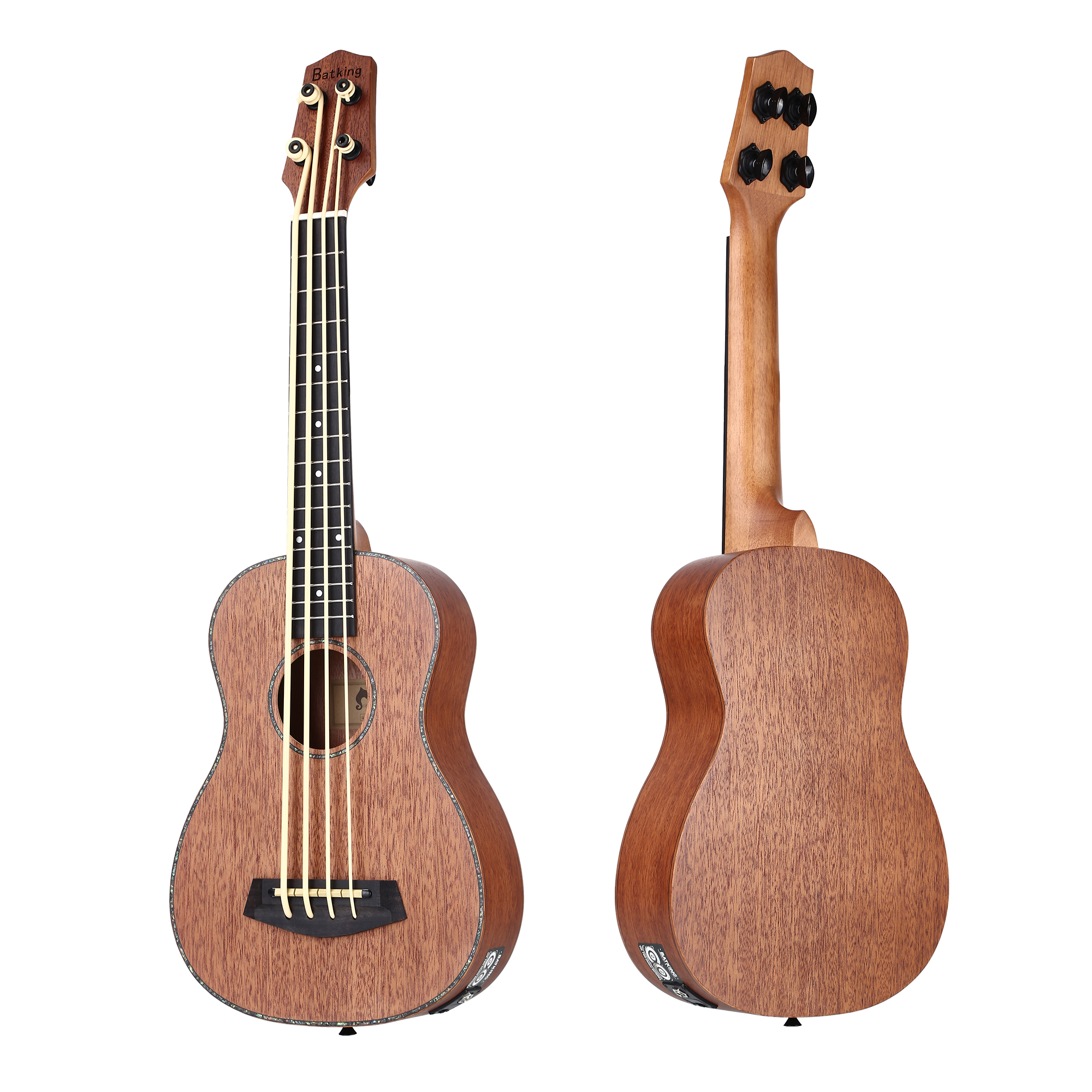 Ukulele Bass Electric Ubass 30 inch Baritone bass Ukulele Electric Acoustic Uku bass Gig Bag Upgraded Tuning Peg (UBB06)